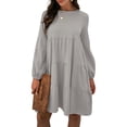 thumbnail image 1 of Vestido acampanado de manga larga para mujer Abanopi Vestido, 1 of 7