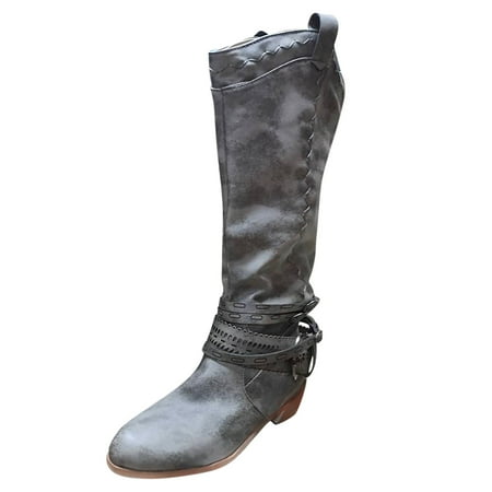 

Fashion Female Warm Boots Womens Boots Cowboy Boots For Women Boots Womens Cowboy Boots Vintage Hollow Out Buckle Boots For Women Cheshire Boots Shoes