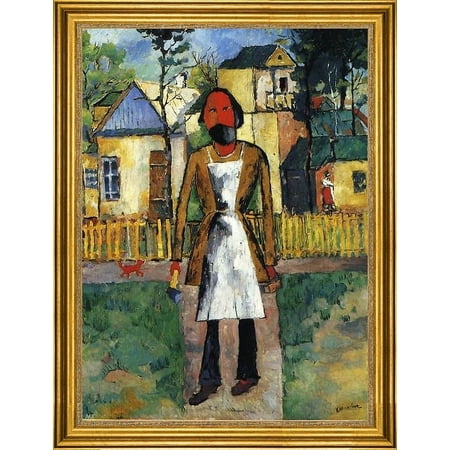 Kazimir Malevich Carpenter - 18" x 24" Framed Premium Canvas Print
