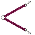 thumbnail image 1 of Buckle-Down Leash Splitter - Buffalo Plaid Black Fuchsia - 1" Wide - 30" Length, 1 of 1