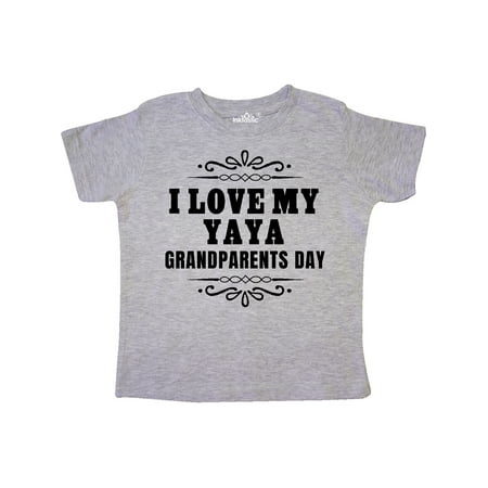 

Inktastic Grandparents Day I Love My Yaya Gift Toddler Boy or Toddler Girl T-Shirt