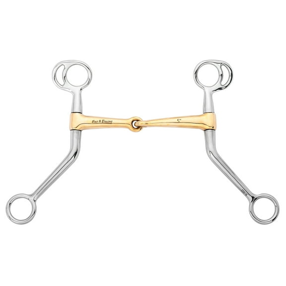 BAR H EQUINE Tom Thumb Bit with Single-Jointed Copper Mouthpiece
