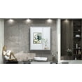 thumbnail image 3 of TokeShimi Bathroom Metal Framed Medicine Cabinets with Mirror, 30 x 26 inch Brushed Silver Wall Cabinets, Rectangle Recessed/Wall Mounted Storage Cabinets, 3 of 8
