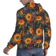 thumbnail image 6 of Naloa Sunflowers Men's Casual Hooded Collar Drawstring Hoodies Pullover Sweatshirts Casual Long Sleeve Shirts-Medium, 6 of 7