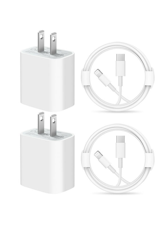 iPhone 14 13 12 11 Super Fast Charger-Apple MFi Certified-High Speed iPhone Charger-6FT Wall Charger-2-Pack 20W PD USB C Compatible with iPhone 14/14Pro/13/13 Pro/12/12Pro/XS/Max/XR/X/8/8 Plus