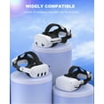 thumbnail image 4 of EUROA VR Head Strap with 10000mAh Upgrade Battery, Adjustable Elite Head Strap for Oculus Meta Quest 3S / 3 / 2, 4 of 11