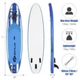 thumbnail image 2 of Demifill Paddle Board, Inflatable Stand Up Paddle Board, 11 Feet Inflatable Adjustable Paddle Board with Carry Bag, for Teens and Adult, Blue, 2 of 10