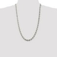 thumbnail image 4 of Primal Silver Sterling Silver 7mm Diamond-cut Polished 8 Sides Rope Chain, 4 of 4