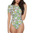 thumbnail image 1 of Fotbe Frog With Sweet Body de Mujer con Cuello Redondo y Mangas Cortas, Sin Mangas Ajustado, Suave, Cómodo y Básico-Medium, 1 of 7