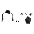 thumbnail image 1 of Adjustable Flip Ear Cups Fixed Bracket Helmet Accessories Black, 1 of 5