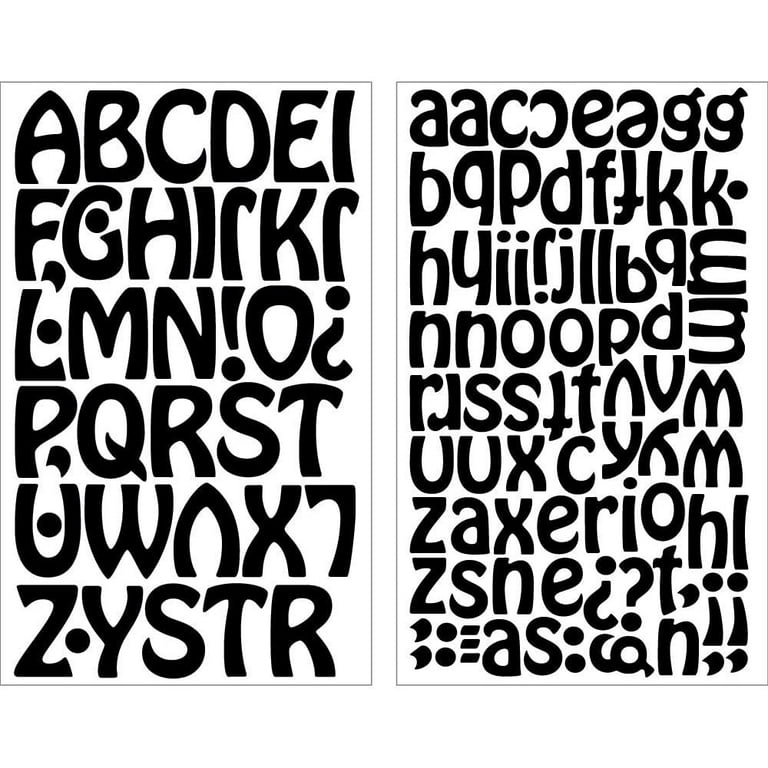Soft Flock Iron-on Letters, 3 Sheets, Black — Prym Consumer USA Inc.