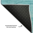 thumbnail image 3 of Addison Rugs Mayfield Washable Transitional Watercolors Teal Rectangle Rug, 8' x 10', 3 of 6