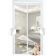 thumbnail image 1 of Moustiquaire Magntique Blanche Pour Porte,Rideau en Maille, Porte Avec Totalement, se Ferme Seule Pour Balcon, Installation Facile, 120x240 CM, 1 of 4