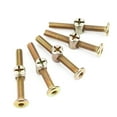 thumbnail image 4 of Pernos para muebles - 10 piezas M6 50 mm Tornillos para muebles de acero al carbono Tuercas para pernos Tornillos de barril para muebles Sujetador de conector para unir tableros de madera, encimeras d, 4 of 8