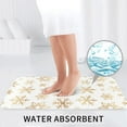 thumbnail image 6 of Bathroom Rugs Sets 3 Piece - gold Snowflake print Absorbent Non Slip Bath Mats, U-Shape Toilet Lid Cover, Contour Mat, Soft Washable Shower Mats Bath Rug Mat for Bathroom Tub Toilet, 6 of 7