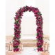 thumbnail image 3 of Guirnalda de buganvillas Artificiales, 4 guirnaldas de Flores Rosadas, Seda sintética, buganvillas para decoración Artificial para Boda, Arco, Mesa, jardín (Rosa Profundo), 3 of 4