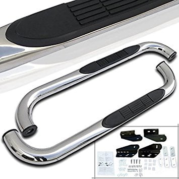- Spec-D Tuning SSB3-F25099RCS2-WB Ford F250/350/450/550HD Regular Cab Chrome S/S Side Step Bar Running Boards