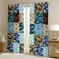 thumbnail image 2 of Camouflage 30%-50% Blackout Curtains Elk Deer Antlers Curtains & Drapes,Tribe Arrow Camo Window Curtains Vintage Lodge Cabin Pine Trees Rustic Farmhouse Decor,Brown Blue Green, 2 of 6