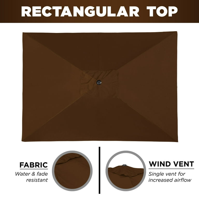 caribbean joe 9 foot patio umbrella Coastline 7'6 Steel Patio Umbrella, Khaki