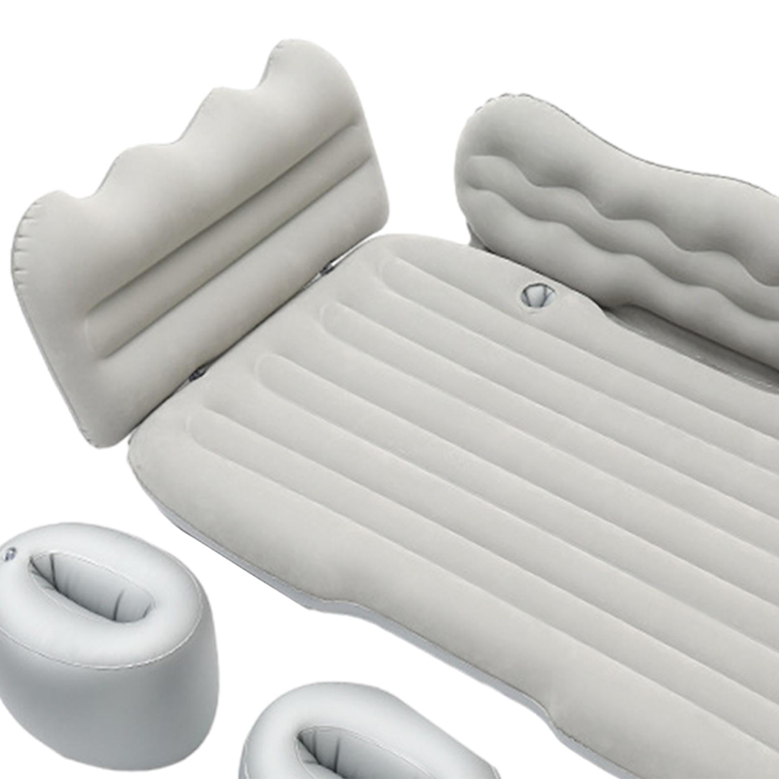 Colaxi Car Inflatable Mattress Backseat Sleeping Pad, Portable Camping Air Mattress Bed, Car Air Bed for Auto MPV Camping Picnic Gray