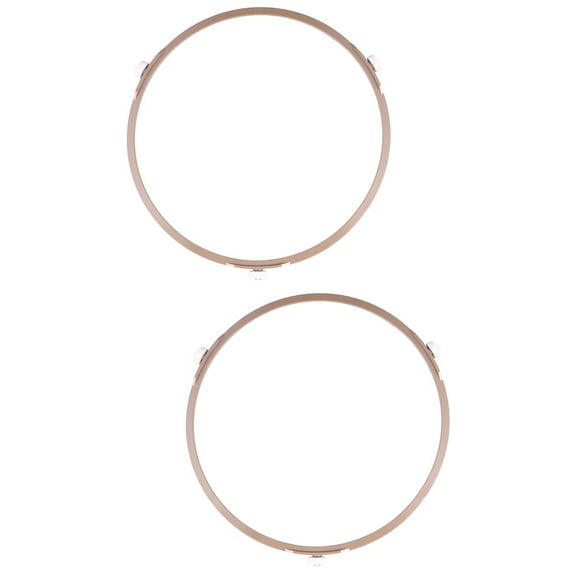 MERRYHAPY Microwave Turntable Ring 2Pcs Plastic Strong Bearing Capacity Home Use