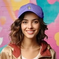 thumbnail image 4 of Dalix Leaping Corgi Embroidered Cap Cotton Baseball Hat Nautical Womens in Lavender, 4 of 5
