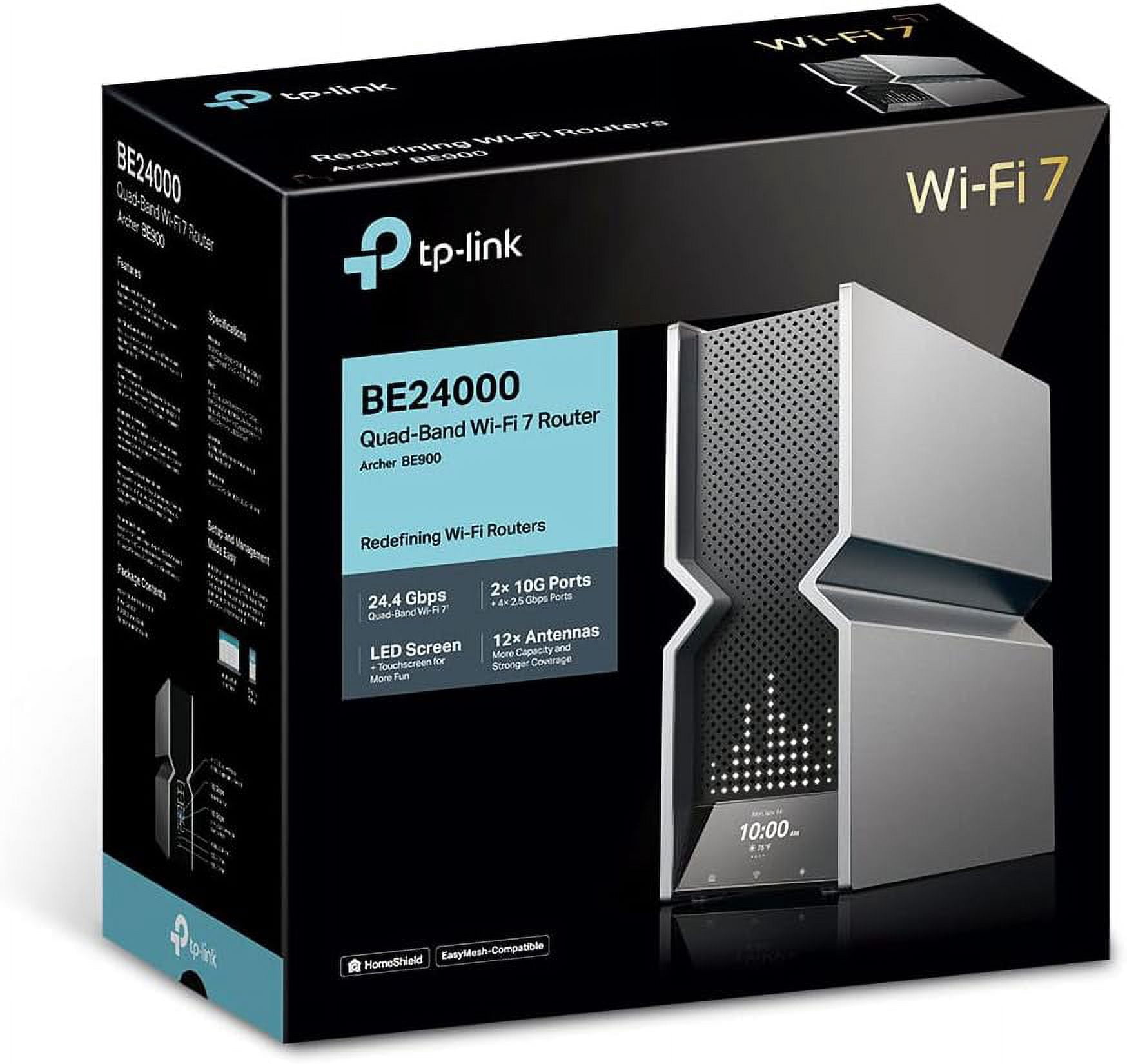 TP-Link Archer BE24000 Quad-Band WiFi 7 Router (Archer BE900