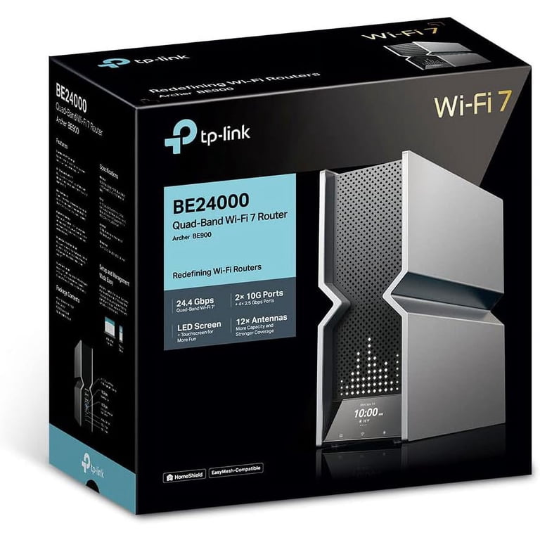 TP-Link Archer BE24000 Quad-Band WiFi 7 Router (Archer BE900