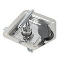 thumbnail image 1 of Trailer Door Latch T Handle With Lock, Folding T Handle Latch Tool Box Latch Replacement For Trailer Door RV  Truck Bed Toolboxes, 1 of 8