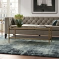 thumbnail image 2 of Evelyn&Zoe Hera 45" Wide Rectangular Coffee Table with Mirror Shelf, Brass, 2 of 8