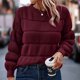 thumbnail image 1 of Puntoco Suéter Mujer Color Sólido Camiseta Manga Larga Blusa Cuello Redondo Casual tops Sudadera Navidad Liquidación Puntoco Puntoco-3569, 1 of 7