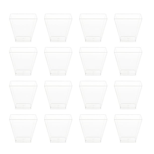EeaseMX 100 vasos de tiramisú para el hogar, vasos de postre multifunción, vasos transparentes para pudín
