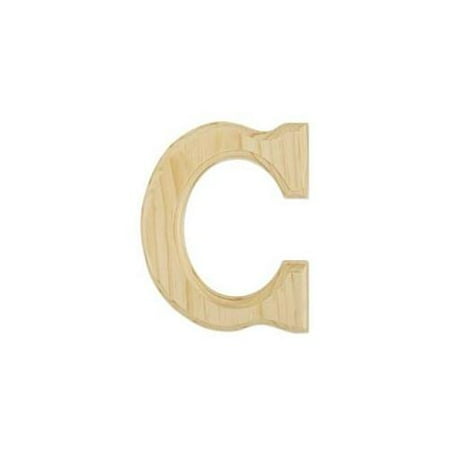 Juma Farms 350407 Wood Letters 6 inch -Letter C