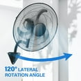 thumbnail image 4 of 18-Inch Wall Mount Fan with 3 Speed Settings, 120-Degree Oscillation, 4 of 4