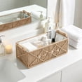 thumbnail image 5 of Ccwuwei Macrame Storage Basket, Handmade Toilet Paper Basket, Boho Woven Decor, Small Countertop Organizer with Handles for Shelf, Living Room, Bedroom, Home,Office - Khaki, 5 of 8