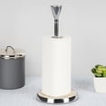 thumbnail image 2 of nu steel Mother of Pearl Kitchen Stainless Steel Paper Towel Holder-Weighted Base for Standard Paper Towel Rolls, 2 of 5
