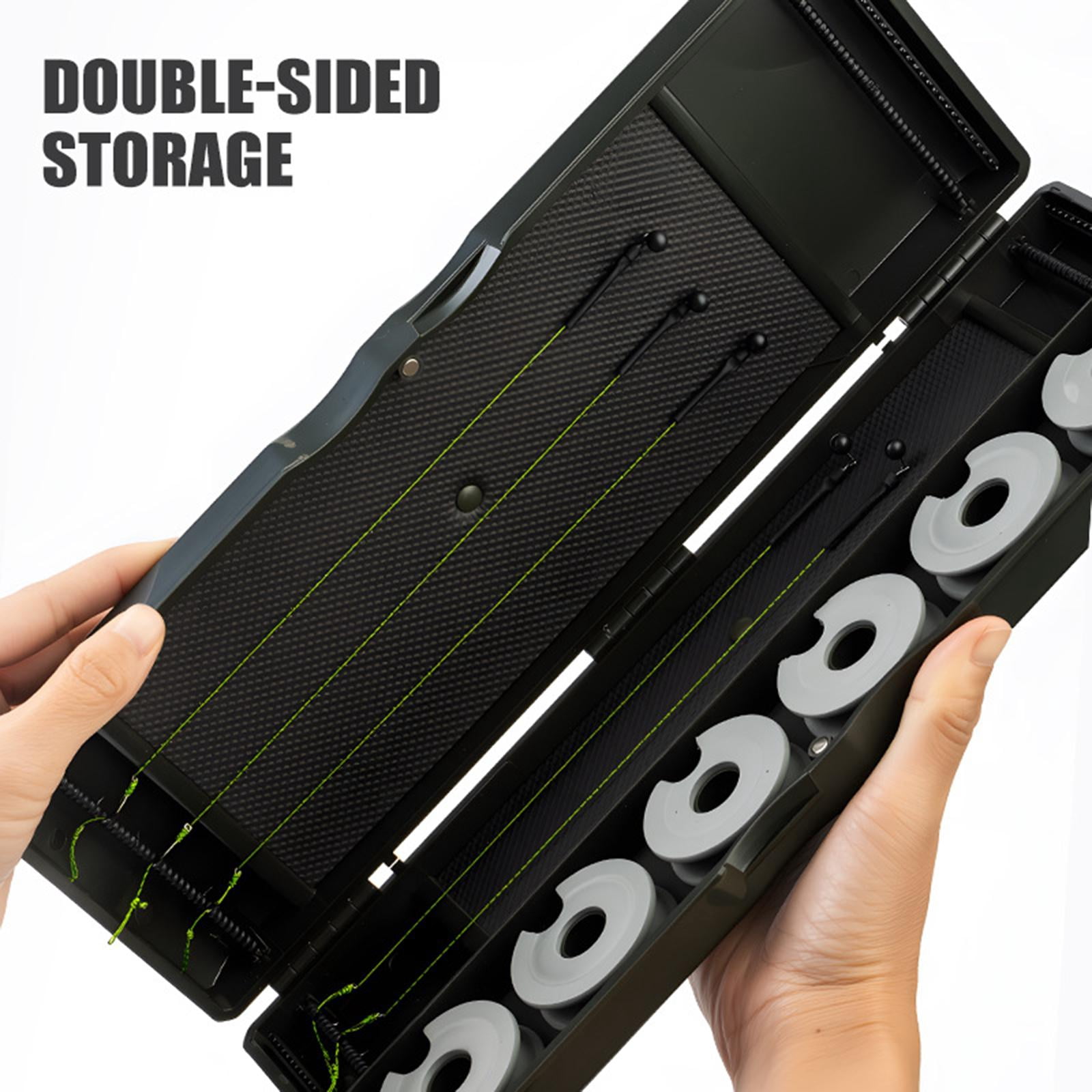 Wswqop Carp Fishing Rig Box Versatile Gear Organizer Fishing Hook Line Assembly Storage