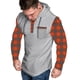 thumbnail image 4 of Sudadera con capucha para hombre, informal, de moda, de manga larga, lisa, con capucha, blusa de poliéster., 4 of 6