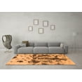 thumbnail image 3 of Ahgly Company Indoor Square Abstract Orange Modern Area Rugs, 6' Square, 3 of 4