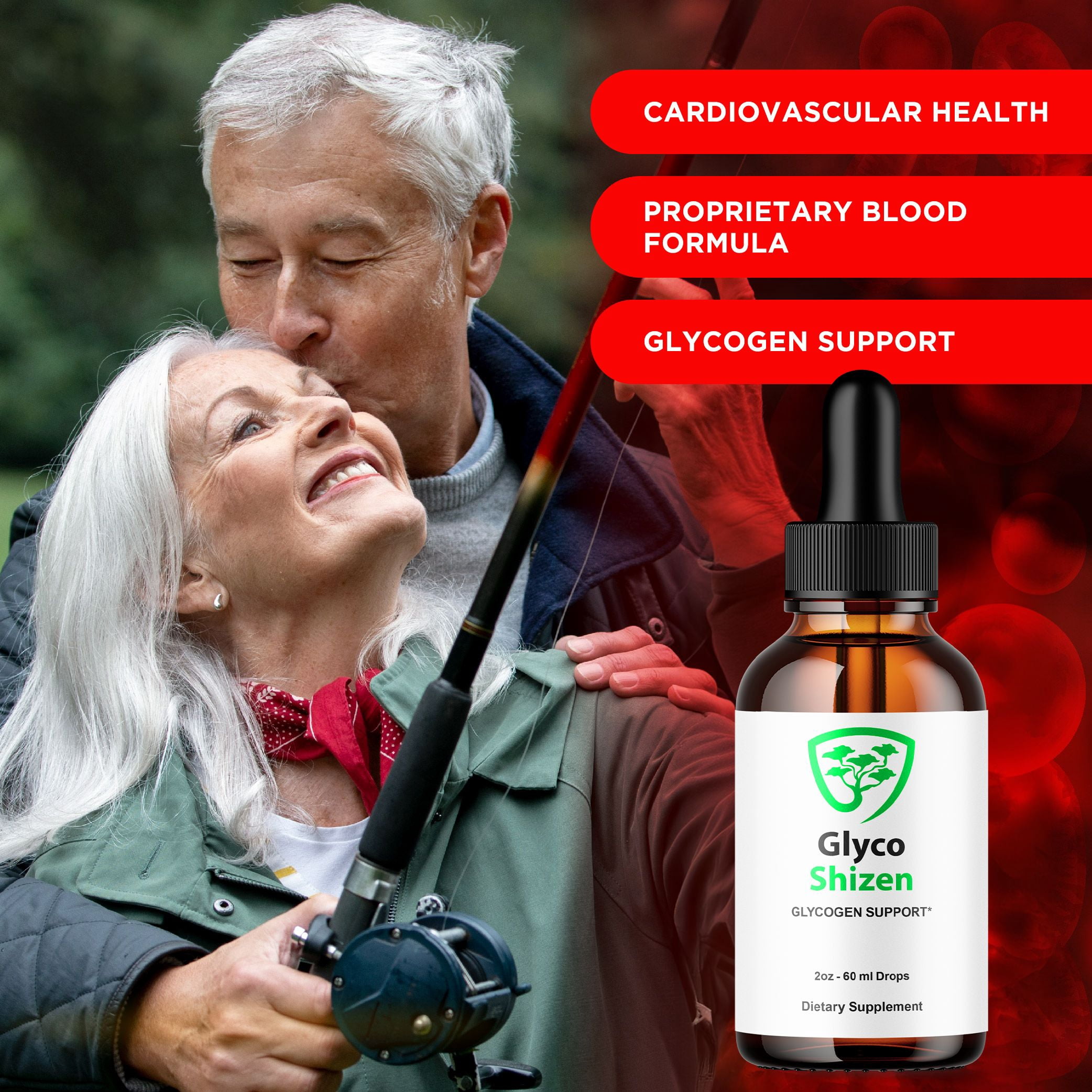 Glyco Shizen Glycogen Support Drops Advanced Formula Vitamin Supplement 60 Servings
