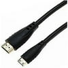 Refurbished Onn ONA14TA040 miniHDMI to HDMI Cable, 3', Black
