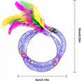 thumbnail image 2 of Juguete de plumas para gatos de 5 uds con tubo Flexible, juguete interactivo para gatos para interiores, juguete educativo para gatos para mejorar la inteligencia y la reacción, 2 of 5