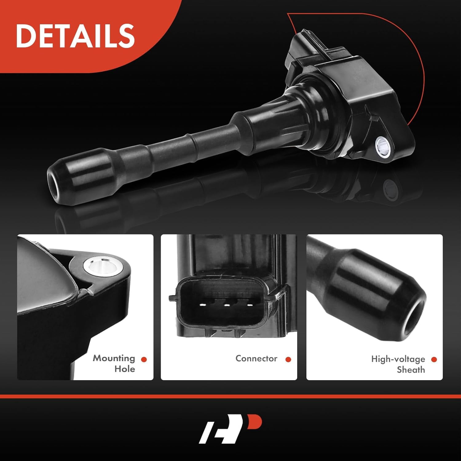 A-Premium Ignition Coil Pack Compatible with Nissan 370Z 2009-2019 Infiniti EX37 FX50 G37 M37 M56 Q50 Q70 QX50 V8 5.6L 3.7L 6-PC
