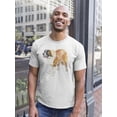thumbnail image 2 of St Bernard In Watercolor T-Shirt Men -Image by Shutterstock, Male Large, 2 of 4