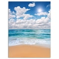 thumbnail image 2 of Bord de Mer Paisible sous Nuages Blancs - Impression sur Toile Moderne, 2 of 3