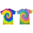 thumbnail image 2 of 2 Pack of Tie Dye Style T-Shirts for Men and Women - Fun, Multi Color Tops, 2 of 4
