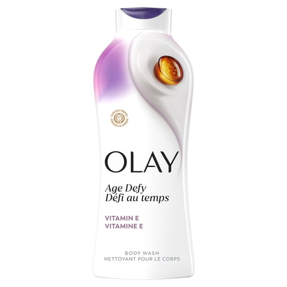 Olay Ultra Moisture Body Wash, Age Defy Body Wash Vitamin B3 & Hyaluronic, 22 FL OZ