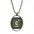 thumbnail image 1 of C Carbon Checal Element Science Necklace Vintage Chain Bead Pendant Jewelry Collection, 1 of 3
