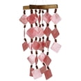 thumbnail image 5 of Woodstock Wind Chimes Asli Arts® Collection, Diamond Capiz Chime, 14" Red Wind Chime CDCR, 5 of 7