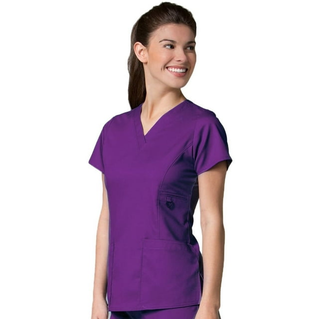 Maevn Women's V-Neck Pocket Top - 1708